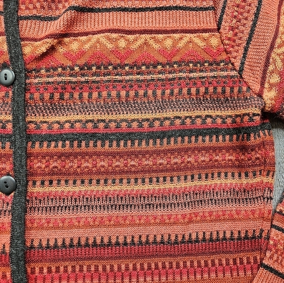 Baby Alpaca Cardigan Sweater Women's Large Made in Peru - Picture 4 of 9